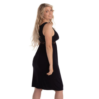 Carriwell Robe de nuit de maternité et d'allaitement noir