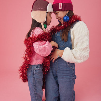 Chamaye Pet Met Oorbescherming Amour Fou Girl Burgundy