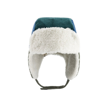 Chamaye Pet Met Oorbescherming Corduroy Amour Fou Boy Green