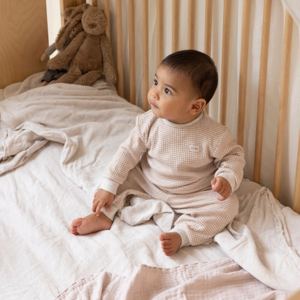 Feetje Pyjama wafel melange stroopwafel uniseks