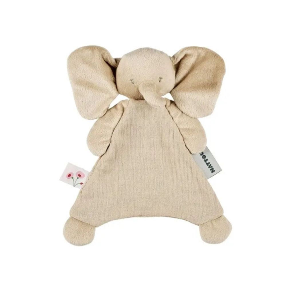 Nattou Mini doudou éléphant sable