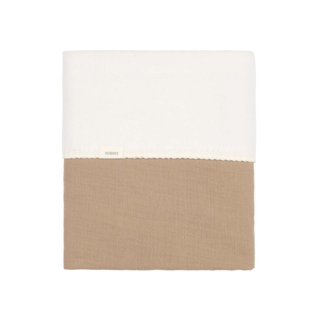Koeka Deken voor Bed Cotton Fleece Wafel Faro Café