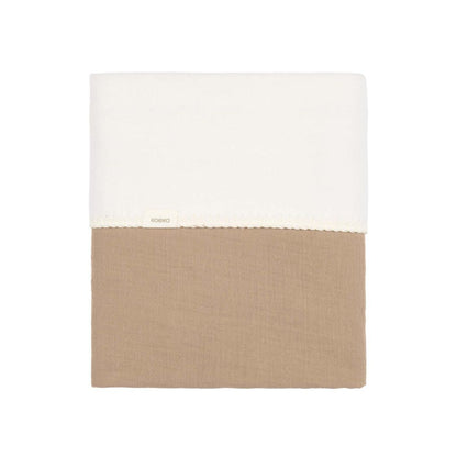 Koeka Deken voor Bed Cotton Fleece Wafel Faro Café
