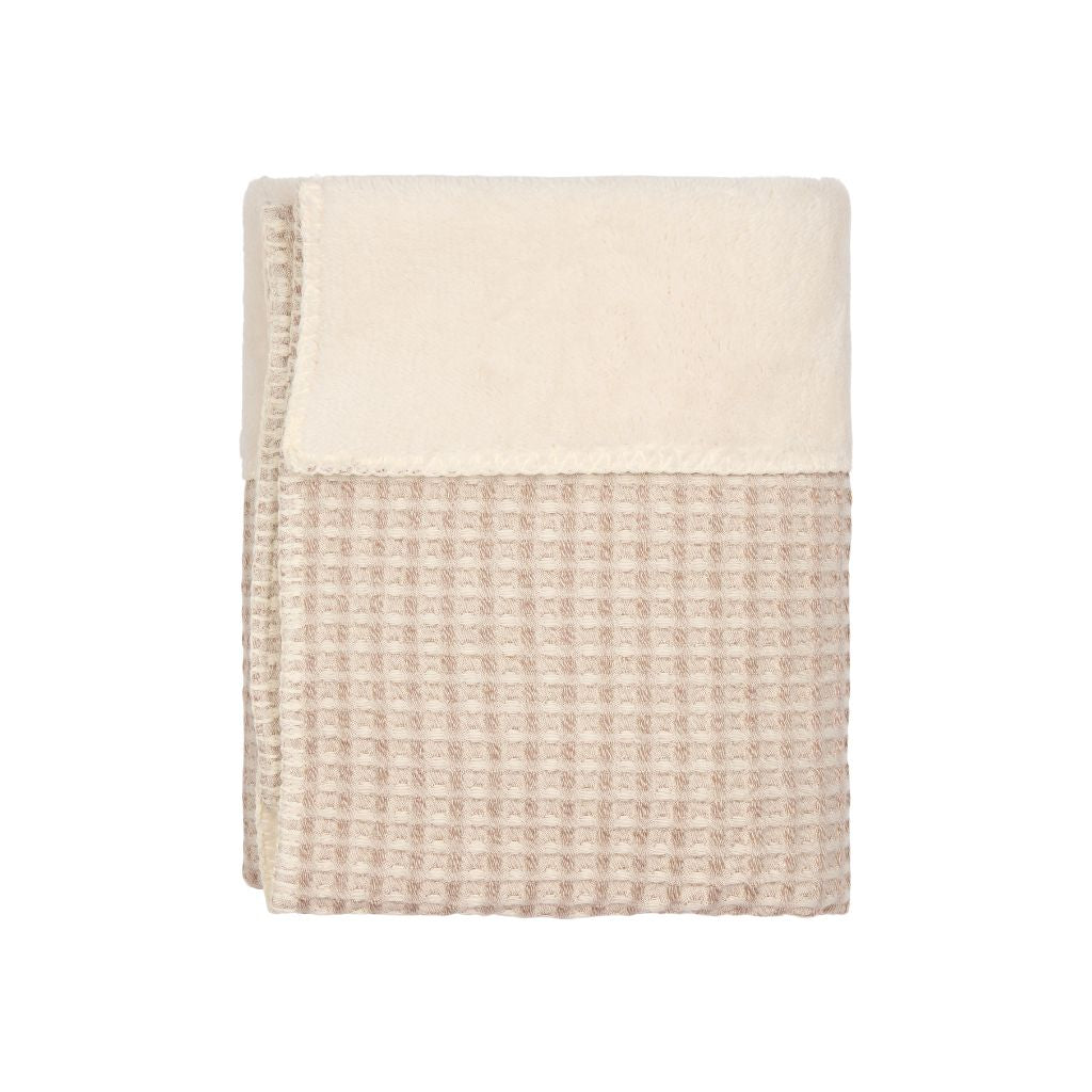 Koeka Couverture pour berceau Gauffre / Teddy Oslo - 100 x 75 cm