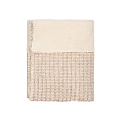 Koeka Couverture pour berceau Gauffre / Teddy Oslo - 100 x 75 cm