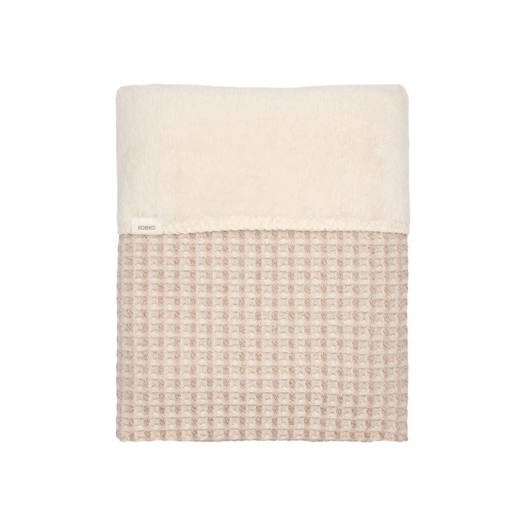 Koeka Deken voor bed Faro Wafel / Teddy Oslo – 100 x 150 cm