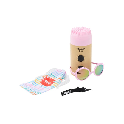 Ki ET LA Zonnebril Flower Unbreakable Roze – 0 tot 12 Maanden