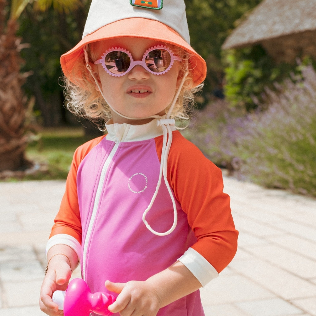 Ki ET LA Zonnebril Flower Unbreakable Roze – 0 tot 12 Maanden