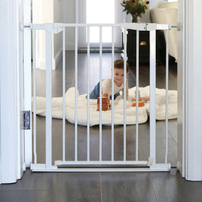 Dreambee Barrière De Sécurité Advance Auto-Close Flat Step Blanche