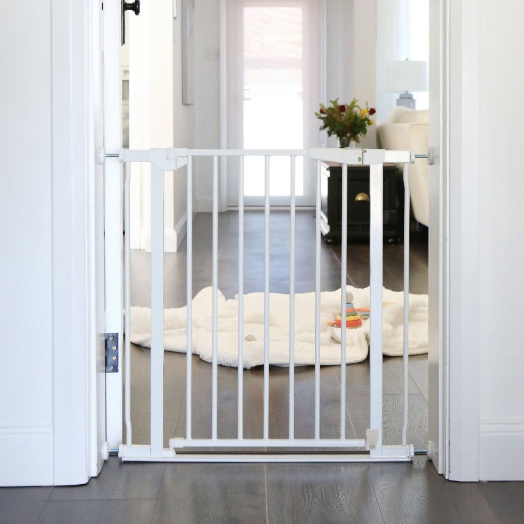 Dreambee Barrière De Sécurité Advance Auto-Close Flat Step Blanche