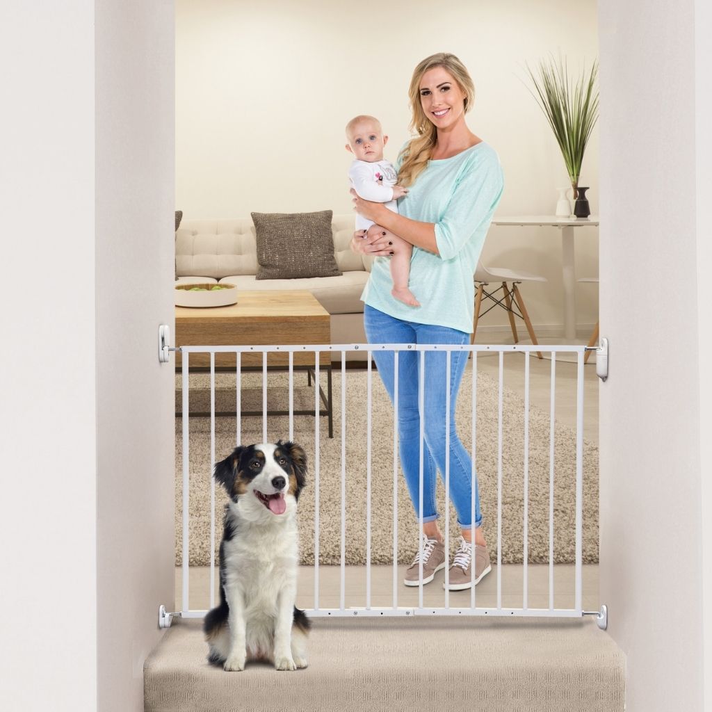 Dreambee Barrière De Sécurité Pour Portes et Escaliers Flexigate Blanc