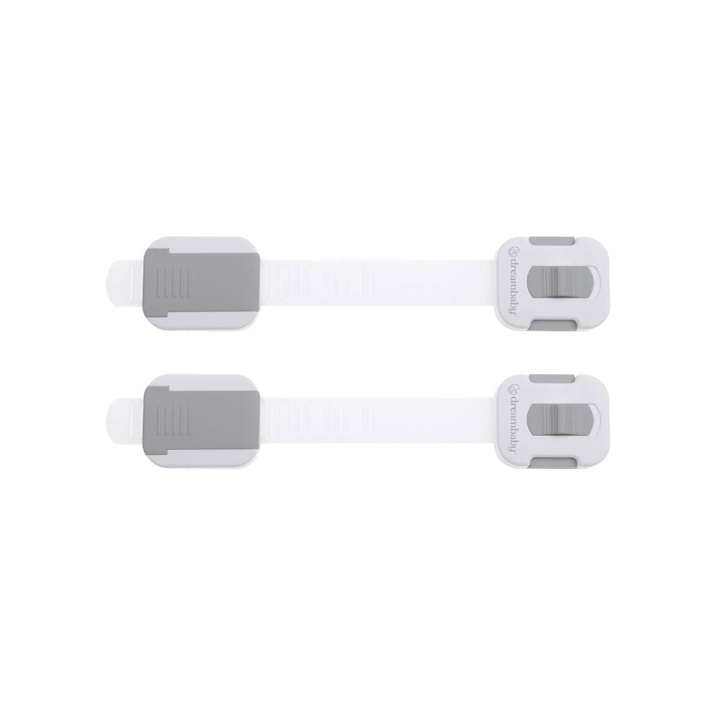 Dreambee Serrure De Sécurité Pour Enfants Modèle Flexible Gris/Blanc - 2 Pièces