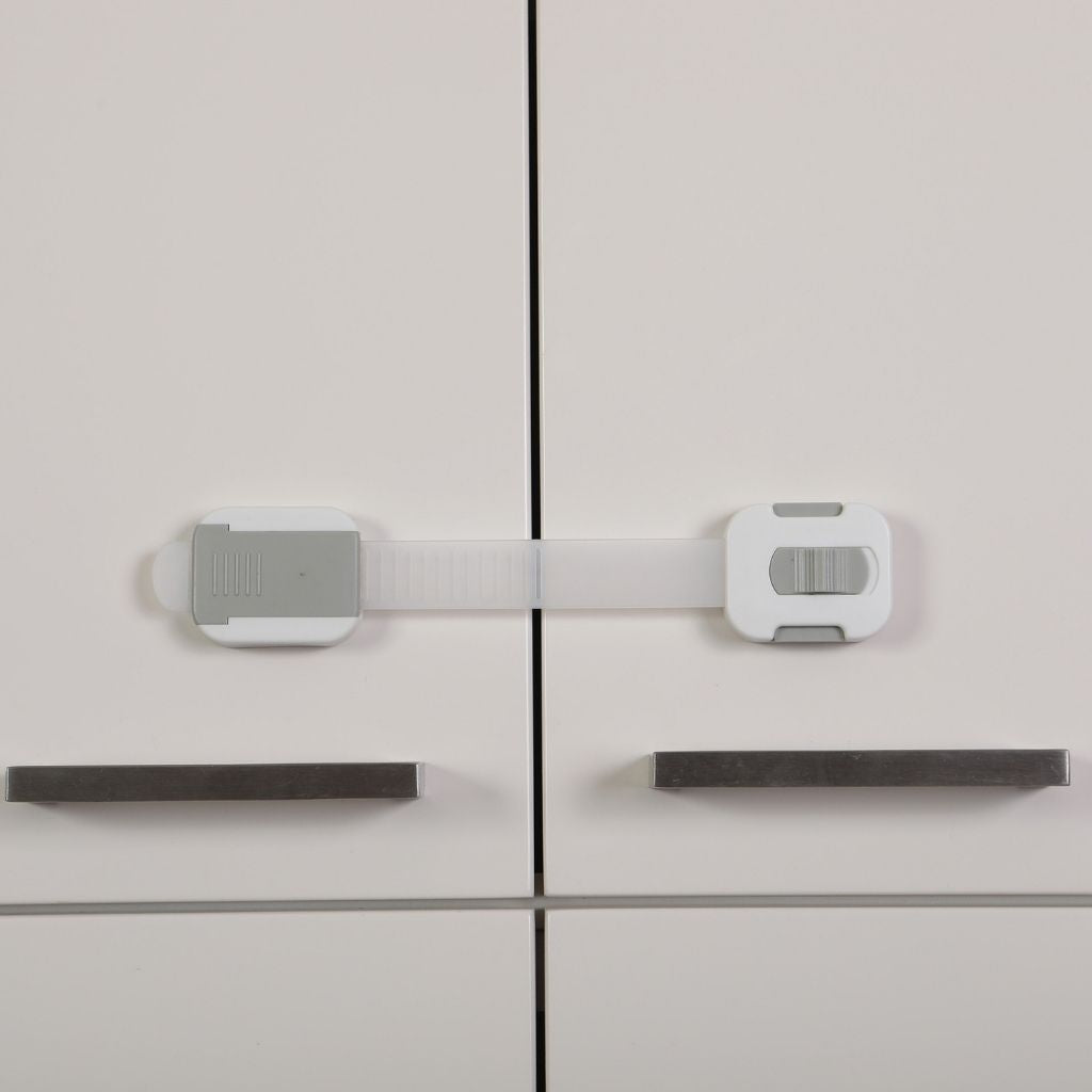 Dreambee Serrure De Sécurité Pour Enfants Modèle Flexible Gris/Blanc - 2 Pièces