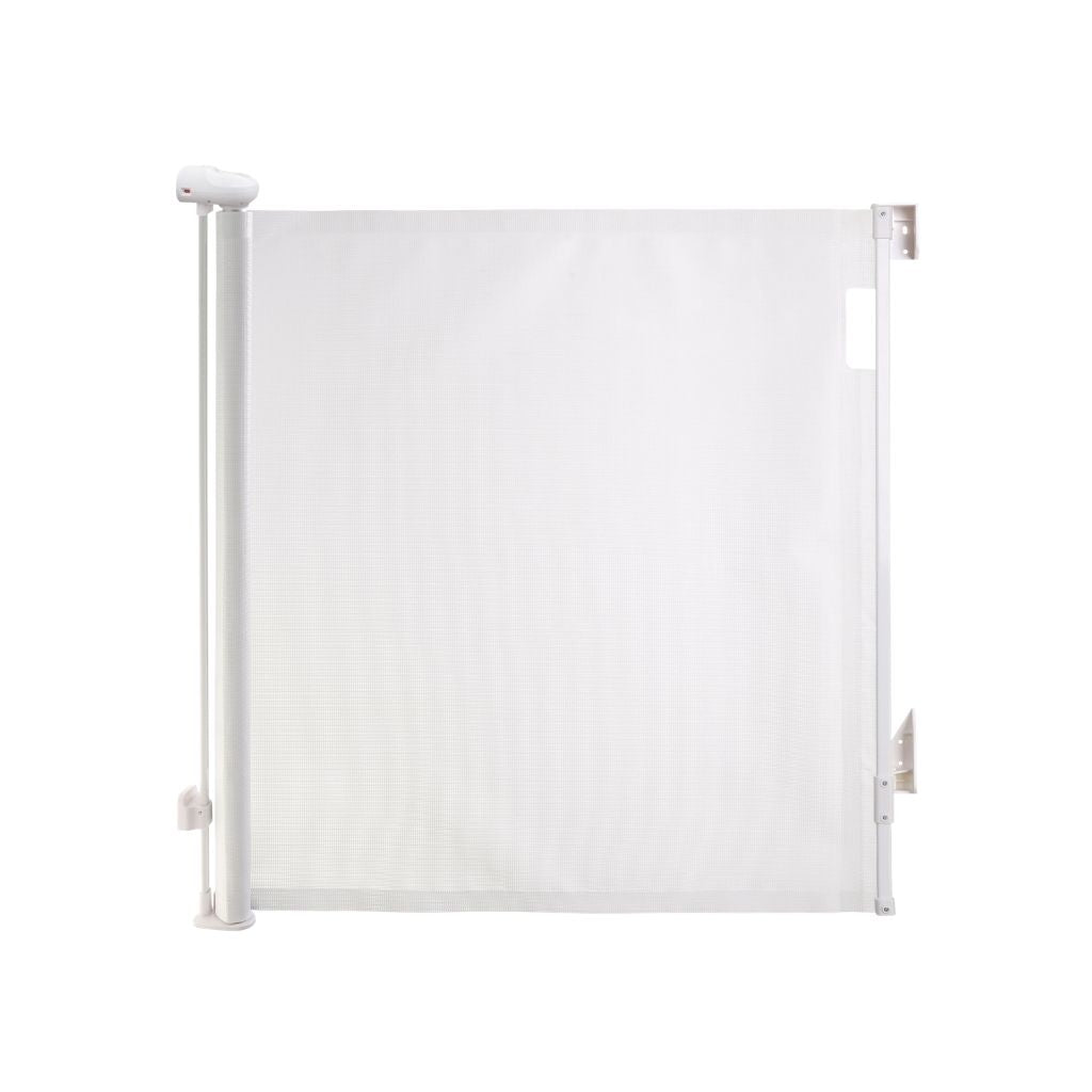 Dreambee Barrière De Sécurité Pour Porte et Escalier Safe&Roll Enroulable Blanche