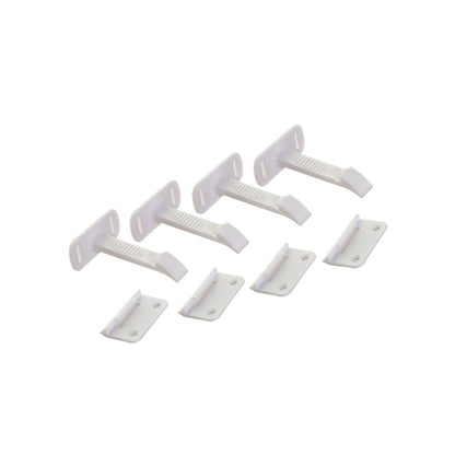 Dreambee Serrure à Loquet Pour Porte Blanche - 4 Pièces