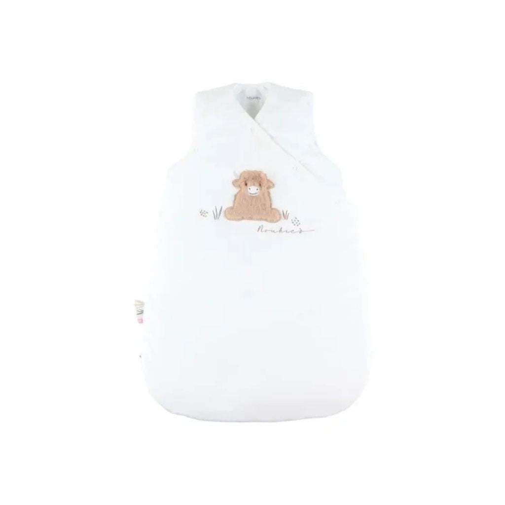 Noukie's Sac de couchage d'hiver Fluffy TOG 2,0-3,5 Écru 70 cm