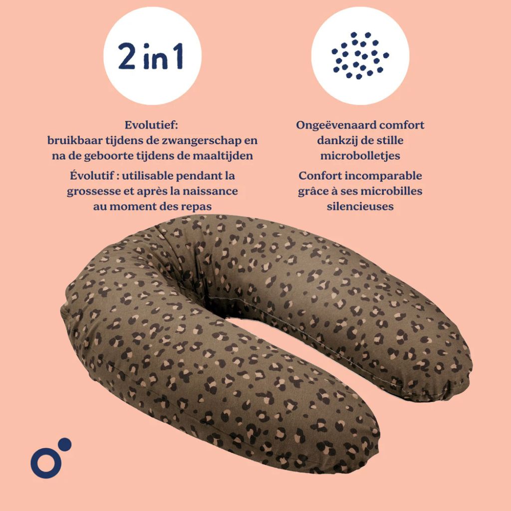 doomoo Borstvoedingskussen Buddy Leopard Bronze