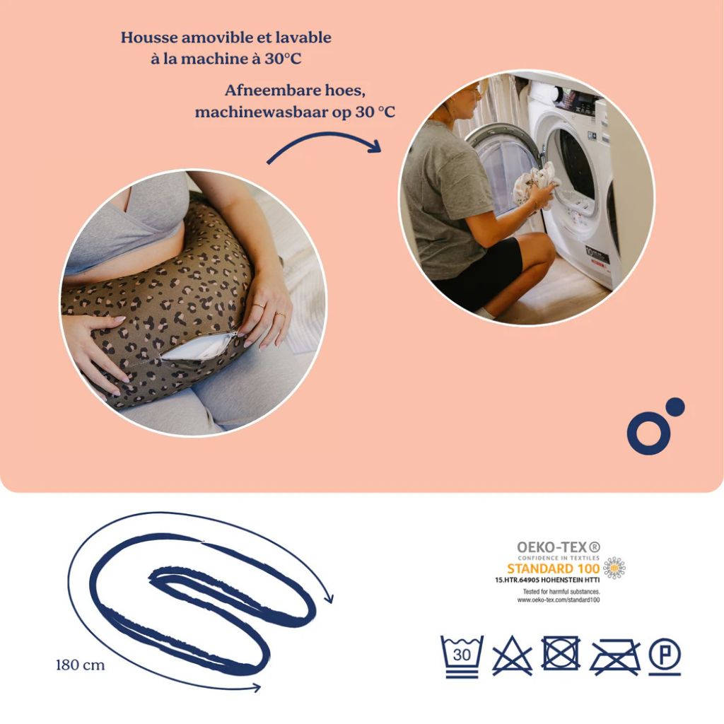 doomoo Borstvoedingskussen Buddy Leopard Bronze