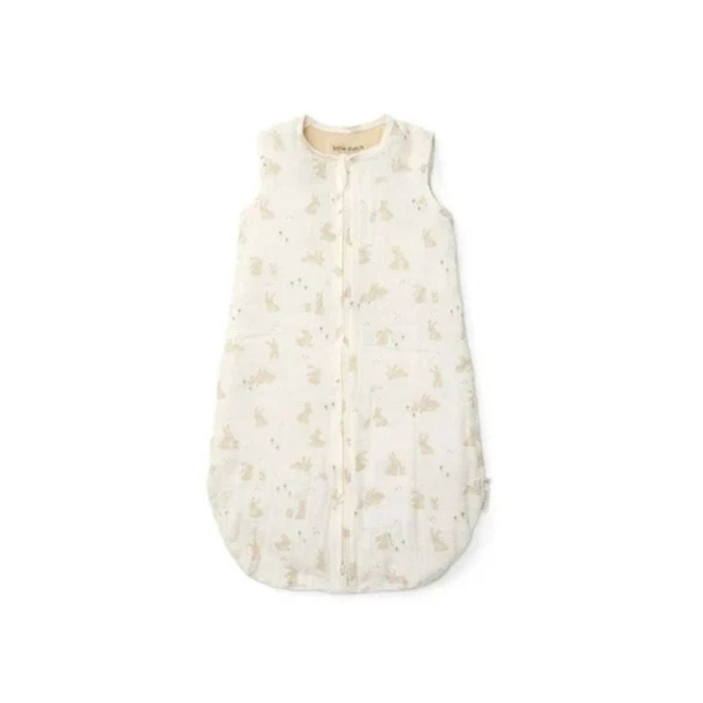 Little Dutch Zomerslaapzaak Newborn Naturals Baby Bunny TOG 0,5 White 70-90 cm