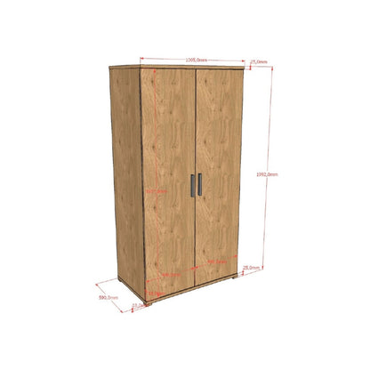 JAXX Armoire 2 portes SAM Oak