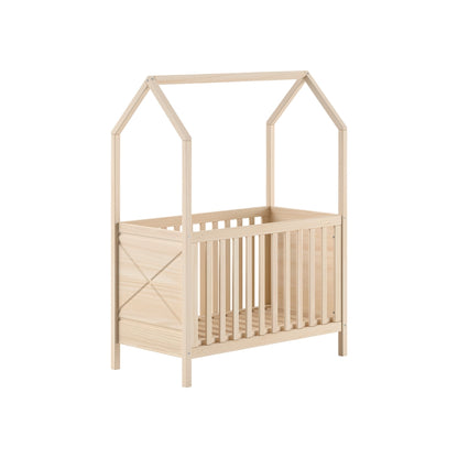 JAXX Lit bébé Nature 60 x 120 cm