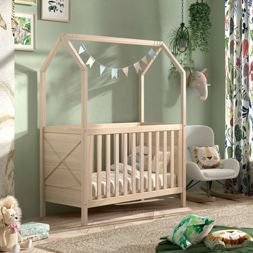 JAXX Lit bébé Nature 60 x 120 cm