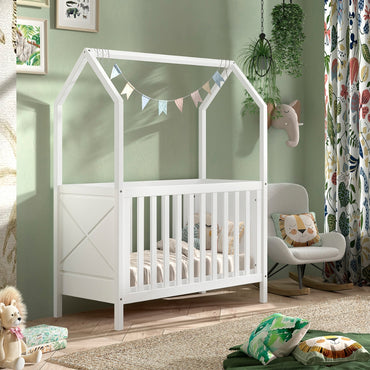 JAXX Lit bébé 60 x 120 cm Blanc