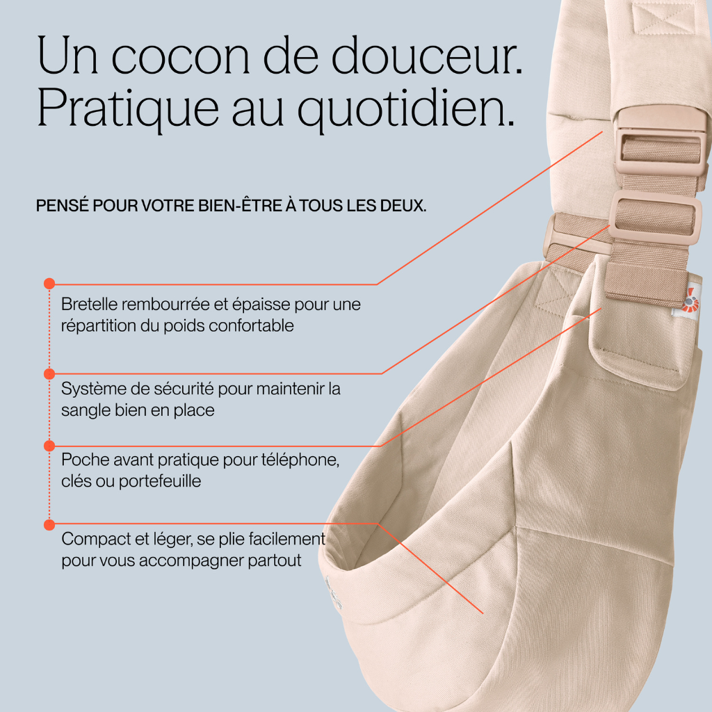 Ergobaby Porte-bébé Upsie Sling Natural Beige