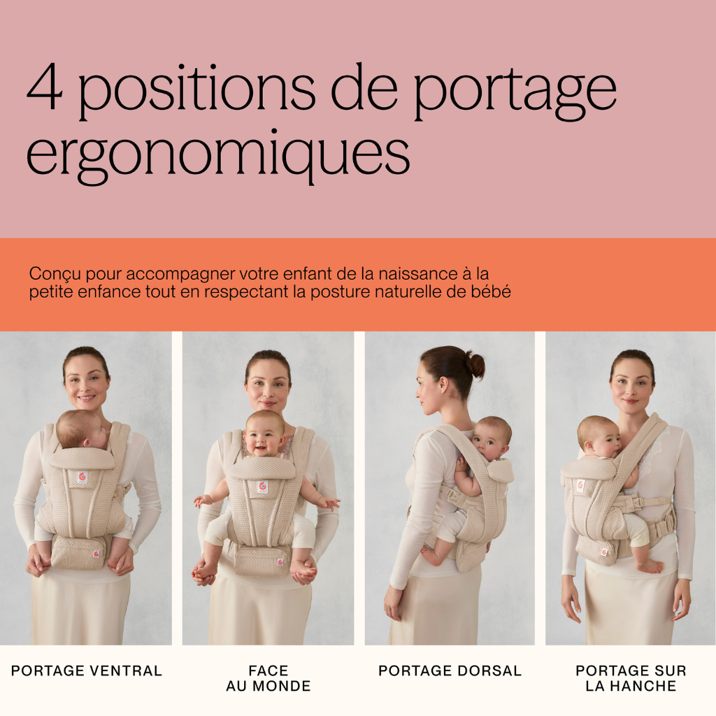 Ergobaby Draagzak Omni Deluxe Mesh Natural Beige