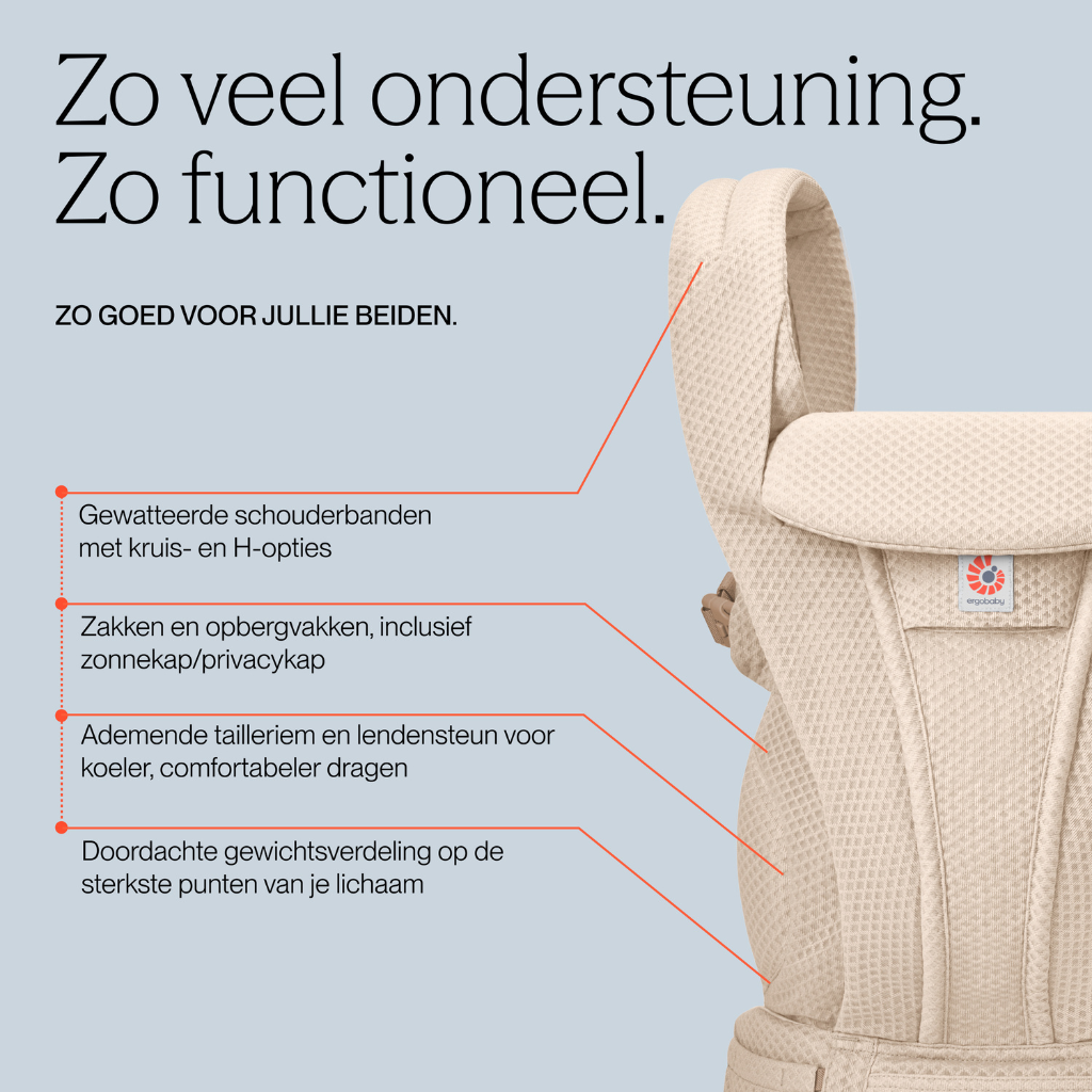 Ergobaby Draagzak Omni Deluxe Mesh Natural Beige