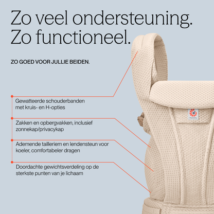 Ergobaby Draagzak Omni Deluxe Mesh Natural Beige