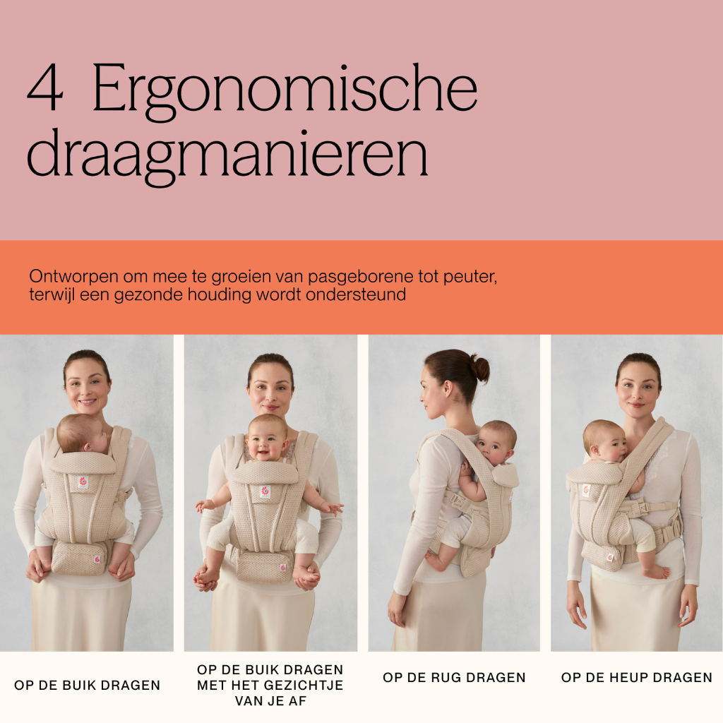 Ergobaby Draagzak Omni Deluxe Mesh Natural Beige