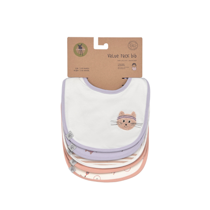 Lässig Bavoir Tiny Team Cat - 5 pièces