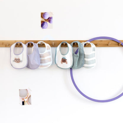 Lässig Newborn slabbetjes Tiny Team Dog - 3 stuks