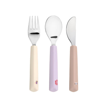 Lässig Siliconen bestekset Tiny Team Cat - 3 stuks