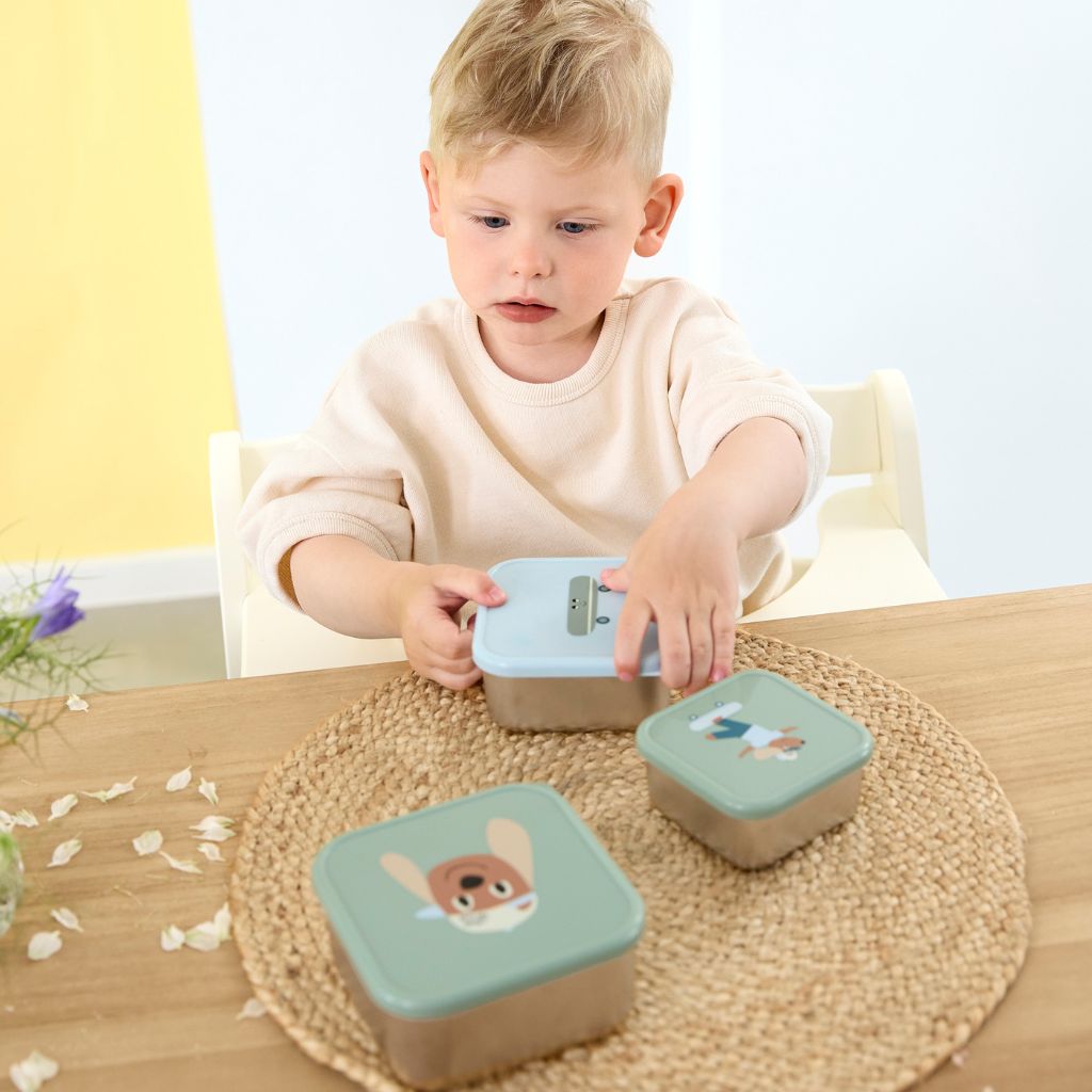 Lässig Brooddoos Tiny Team Dog - 3 stuks