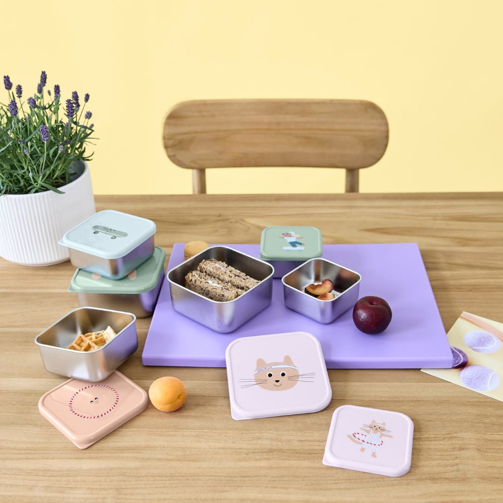 Lässig Brooddoos Tiny Team Cat - 3 stuks