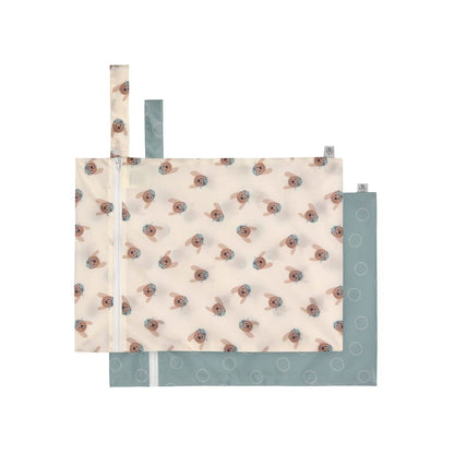 Lässig Wetbag Tiny Team Dog - 2 stuks