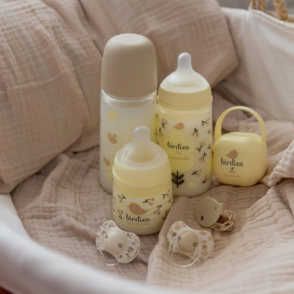 Suavinex Biberon SX Pro S Birdies beige 150 ml