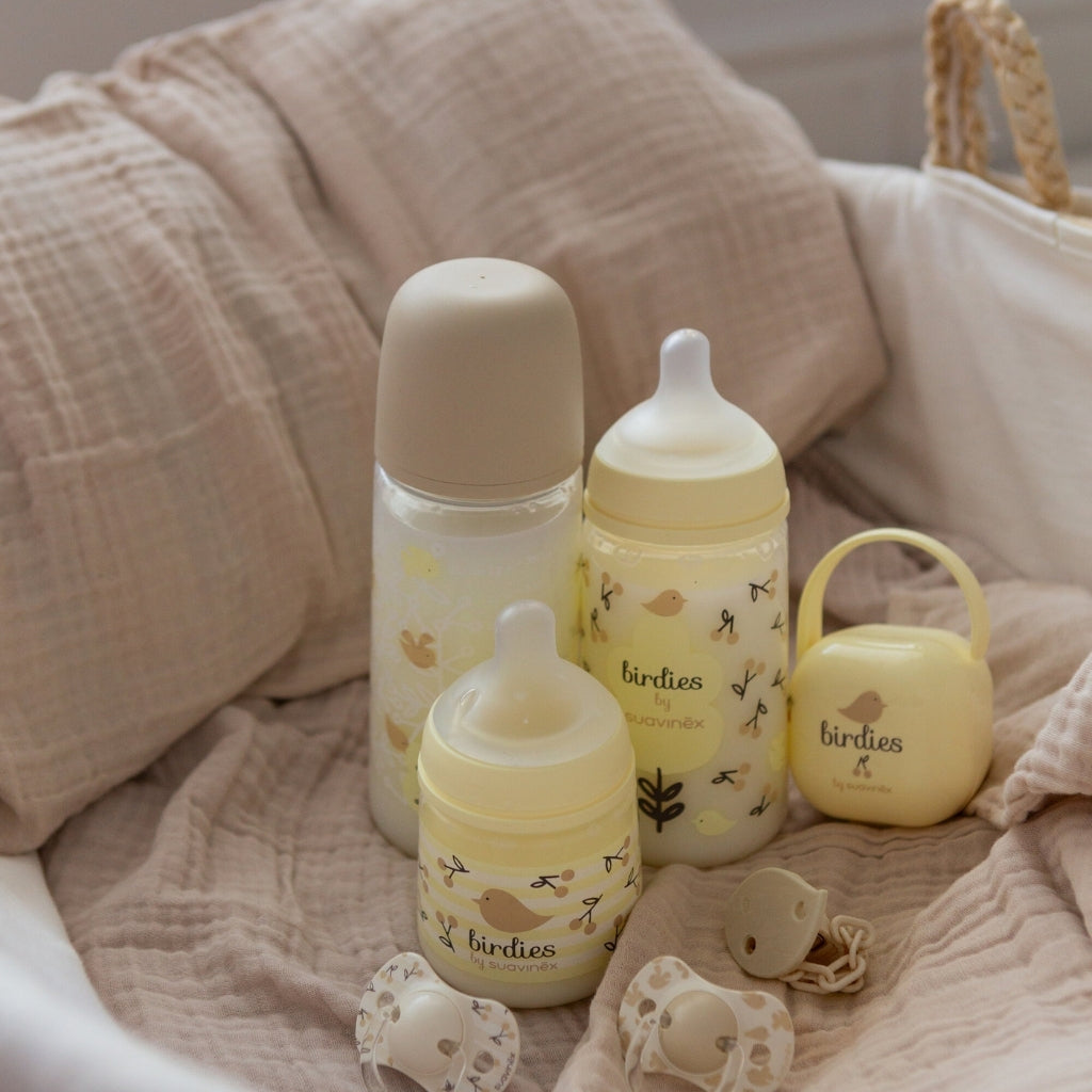 Suavinex Biberon SX Pro M Birdies beige 270 ml