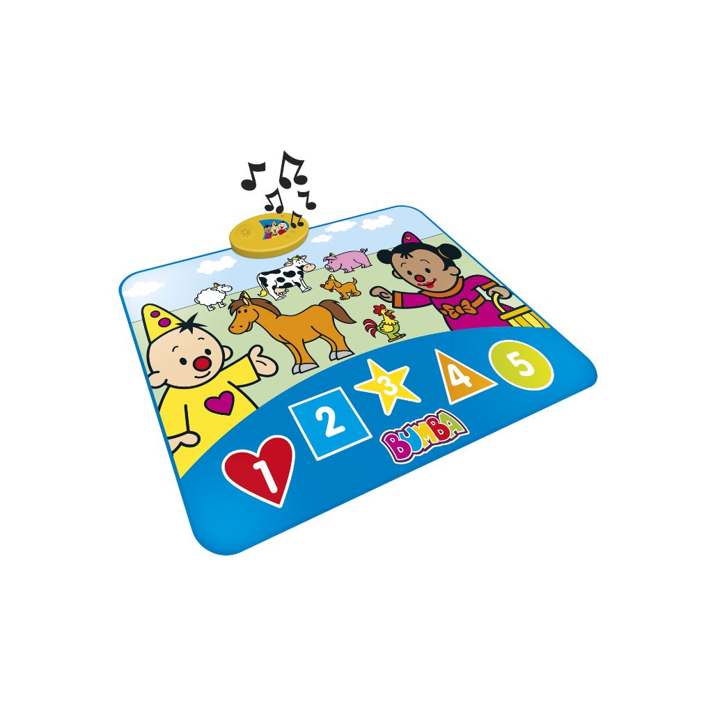 Bumba Tapis de jeu interactif Animaux Bleu