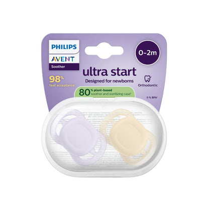 AVENT Sucette 0-2 mois Ultra Start Night couleur mystère - 2 pièces