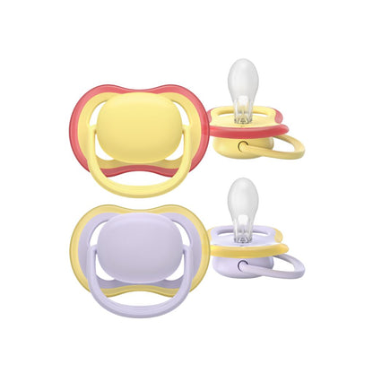 AVENT Sucette 0-6 mois Ultra Air Pistache/lilas - 2 pièces