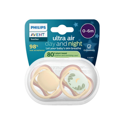 Philips AVENT Sucette 0-6 mois Ultra Air Night/Day - 2 pièces