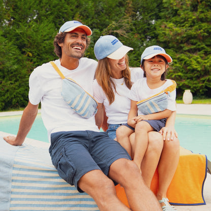 Chamaye Terry Cap Summer Forever Blauw 9-24m