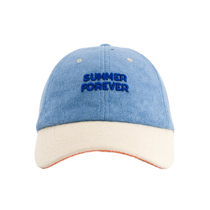 Chamaye Terry Cap Summer Forever Blauw 9-24m