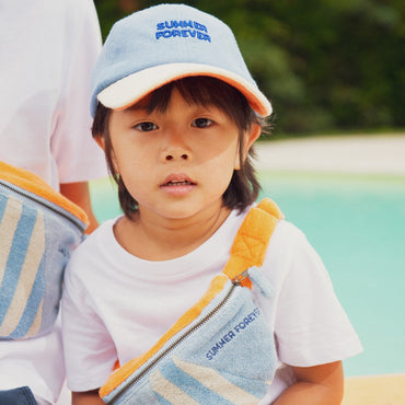 Chamaye Casquette Terry Summer Forever Bleu 9-24 mois