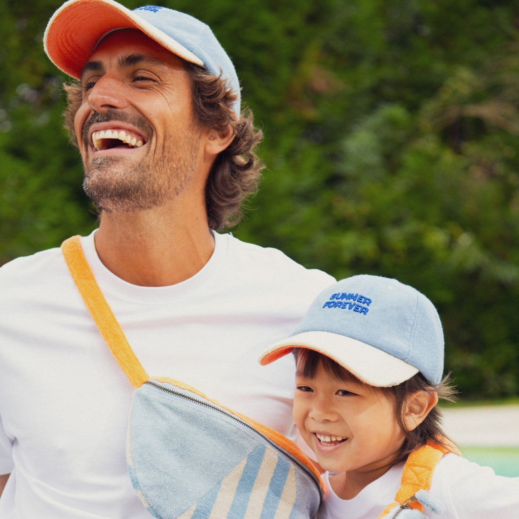 Chamaye Terry Cap Summer Forever Blauw 9-24m
