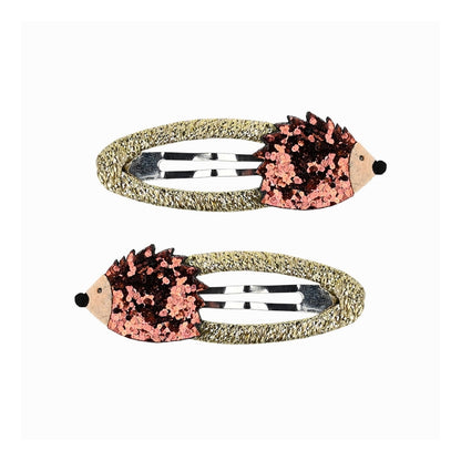 Busy Lizzie Haarclips met Egel Goud – 2 stuks