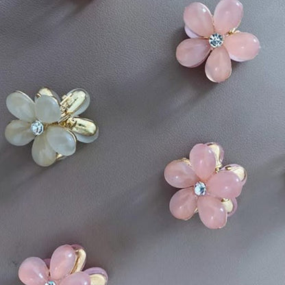 Busy Lizzie Pinces à cheveux en forme de fleur Rose – 2 pièces